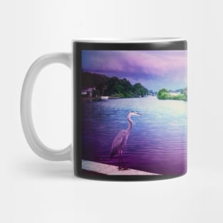 Heron at Dusk Mug